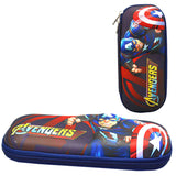3D Embossed Avengers Stationery Pouch EVA Pencil Case Cool Marvels Accessories Storage Pouch For Kids