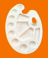 Buy Color Mixing Palette 12 Well Paint Mixing Palette Tray Oval Shape