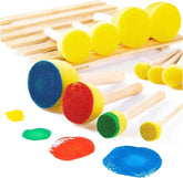 Round Foam Brush For Paint Set Of 5, Kids Painting Tools