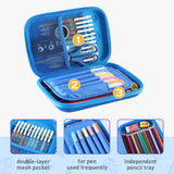 Smiggle Frozen Hardtop Pencil Case School Stationery Pouch Big Storage School Supplies Organizer For Kids and Teens Students