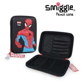 Smiggle Marvel Spider-Man Hardtop Pencil Case School Stationery Pouch Big Storage School Supplies Organizer For Kids and Teens Students