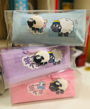 Sheep Pencil Pouch With Cute Sheep Keychain Hanging 
