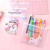 Cool Cartoon Print Transparent Pen Pencil Pouch For Boy And Girls, Clear Stationery Storage Zipper Bags For School & College