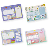 Kids Sticky Notes Weekly Planner Set Cute cartoon Creative Combination Sticky Notes Daily Hanging Planner
