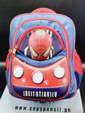 Spider Man 3D Style Kids School Bag For Boys - Superhero Backpack for Class 1 to Class 7 Kids