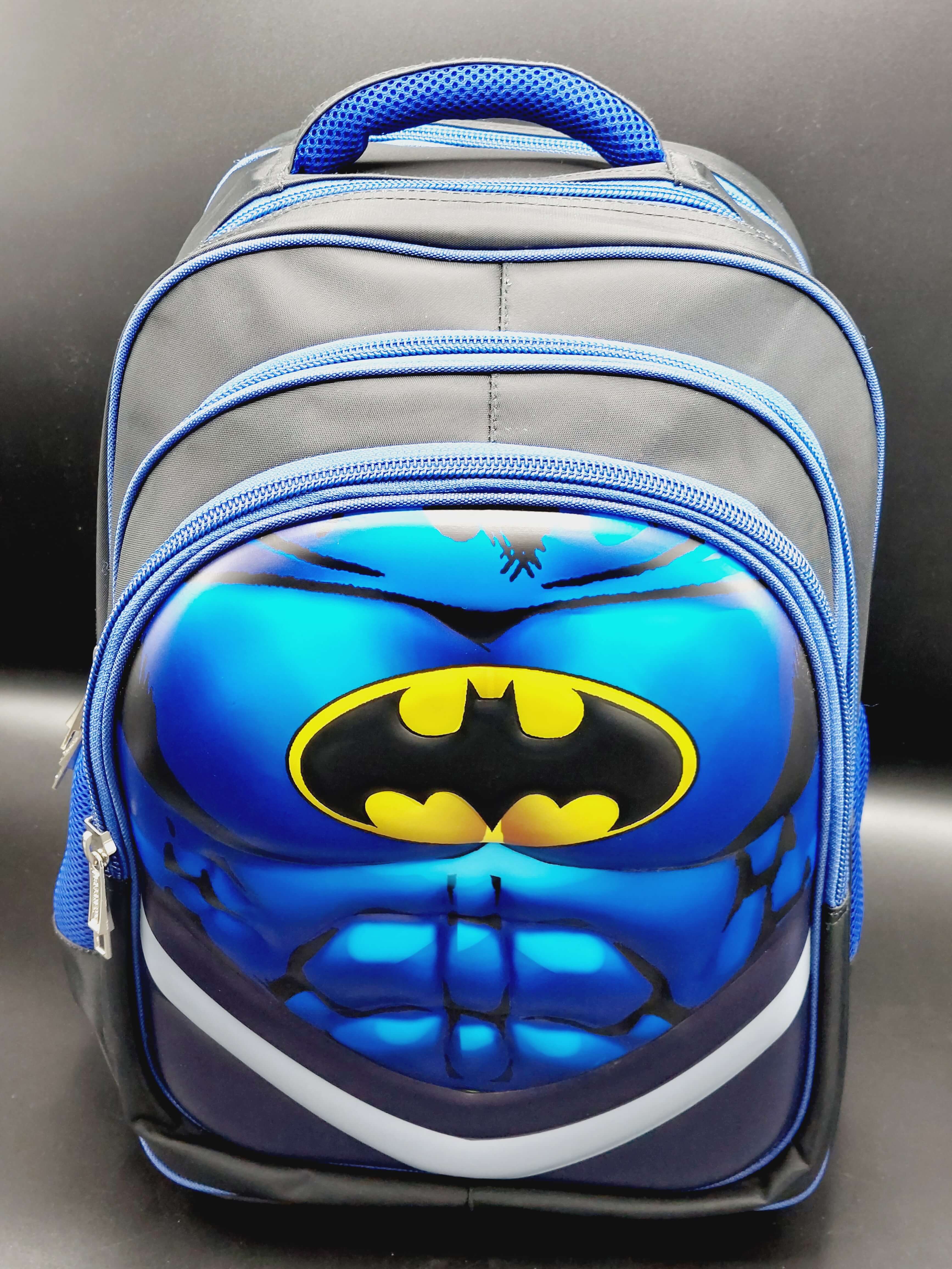 Batman Themed Shoulder Bag For Boys Stylish 3D Superhero