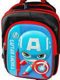 Best Quality Capitan America Themed Backpack Buy Online - Superhero Imported and Branded Waterproof Bag For Boys Preschooler