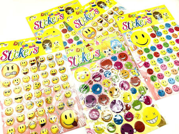 High Quality Smiles 3D stickers for kids