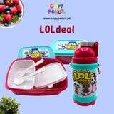 LOL Lunch Box And Water Bottle Deal Girls/Kids Lunch Box and Water Bottle Deal