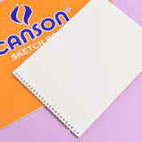Canson Sketch Book Size A5 Fine Face Spiral Binding 20 Sheets Of 150 Grams
