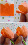 Crepe Paper DIY Flower Making ideas