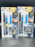 Space Surfer Cartridge Fountain Pen With 8 Refills - Stylish Astronaut Fountain Pen For Kids