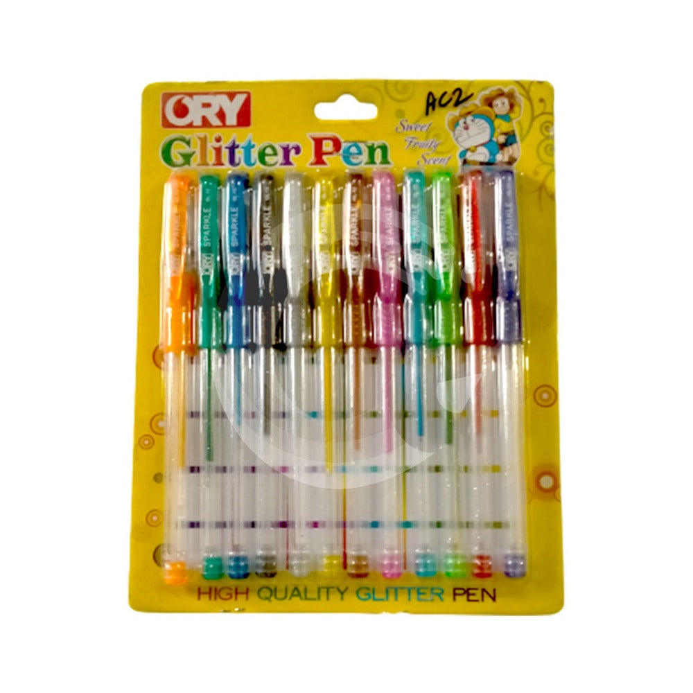 Glitter Pen Set of 12 Colors Gel Glitter Pen - Main Image