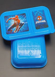Spiderman Plastic Lunch Box High Quality BPA Free Food Container Two Section Kids Lunch Box