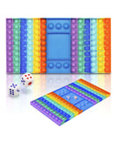 Pop It Fidget Big Board Game Ludo and Chess Popit Board Toy For Kids Push Pop on Fidget Toy