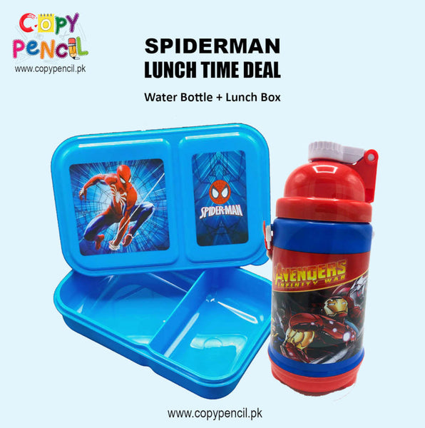 School lunch box discount and water bottle