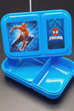 Spiderman Plastic Lunch Box High Quality BPA Free Food Container Two Section
