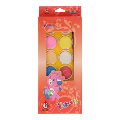 Kaidisi 12-Color Water Paint Set – Ideal for School & Art Projects