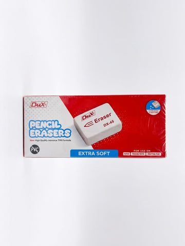 Dux DX-45 Erasers – Soft & Clean Erasing (Pack of 45)