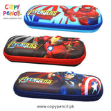 3D Embossed Avengers Stationery Pouch EVA Pencil Case Cool Marvels Accessories Storage Pouch For Kids