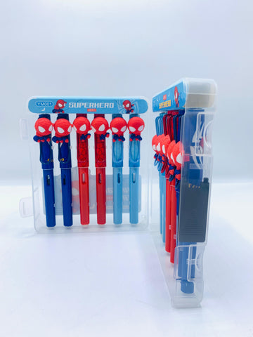 Spider Hero 3D Fountain Pen – Smooth Writing Superhero Ink Pen for Kids