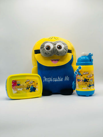 Minion 3-in-1 School Set – Water Bottle, Lunch Box & Bag Combo for Kids