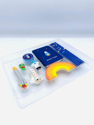 Space Fleet Intergalactic Astronaut & Galaxy 11-Piece Writing Stationery Gift Set