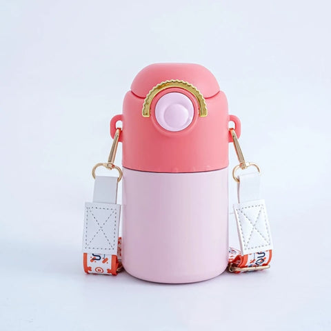 Chubby Candy-Color Vacuum Flask with One-Touch Lid