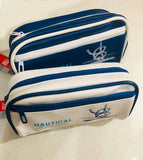 Trendy Nautical Pencil Pouch For Kids Portable Double Zipped Stationery & Accessories Holder Storage Organizer For School Students
