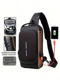 New Imported Fashion Anti-Theft Sling Shoulder Bag, Waterproof with Password Lock for Unisex