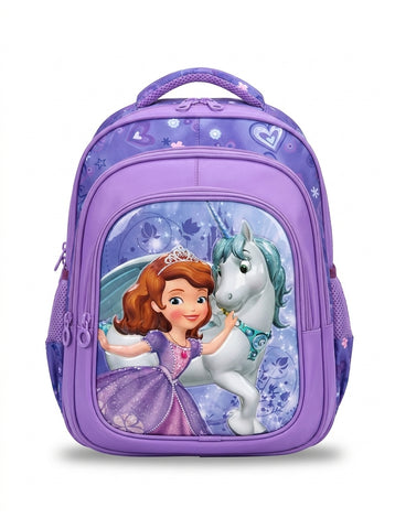 3D Sofia School Backpack for Girls – Princess Character Bag