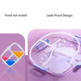 Unicorn Rectangular Stainless Steel School Lunch Box For Kids Hot & Cold Resistance Lunch Box For Boys And Girls