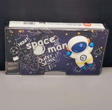 Squishy 3D Space Astronaut Geometry Box Smart Magnetic Pencil Box with dual Sharpeners, Fancy Pencil Case for School kids