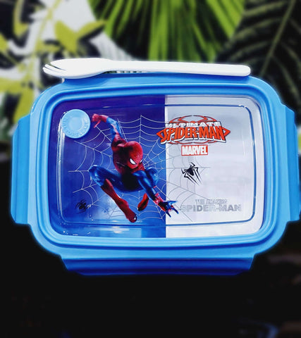 Cool Spiderman Lunch Box For Boys High Quality BPA Free Plastic Food Container For School