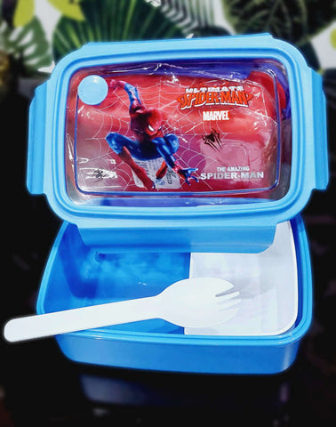 Cool Spiderman Lunch Box For Boys High Quality BPA Free Plastic Food Container For School