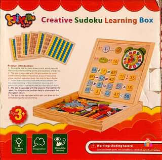 Educational Birthday Gift For Kids Creative Sudoku Learning Wooden Box For Preschooler Intellectual Development Box