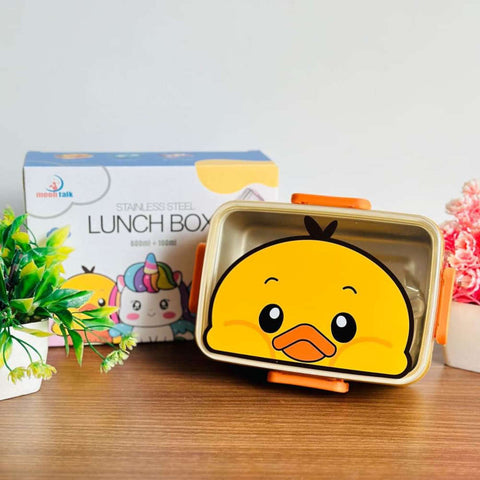 Unicorn Rectangular Stainless Steel School Lunch Box For Kids Hot & Cold Resistance Lunch Box For Boys And Girls