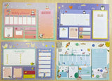 Kids Sticky Notes Weekly Planner Set Cute cartoon Creative Combination Sticky Notes Daily Hanging Planner