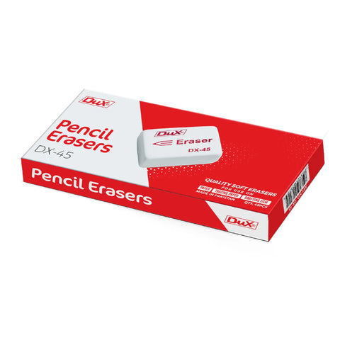 Dux DX-45 Eraser Set – Soft & Clean Erasing (Pack of 45)