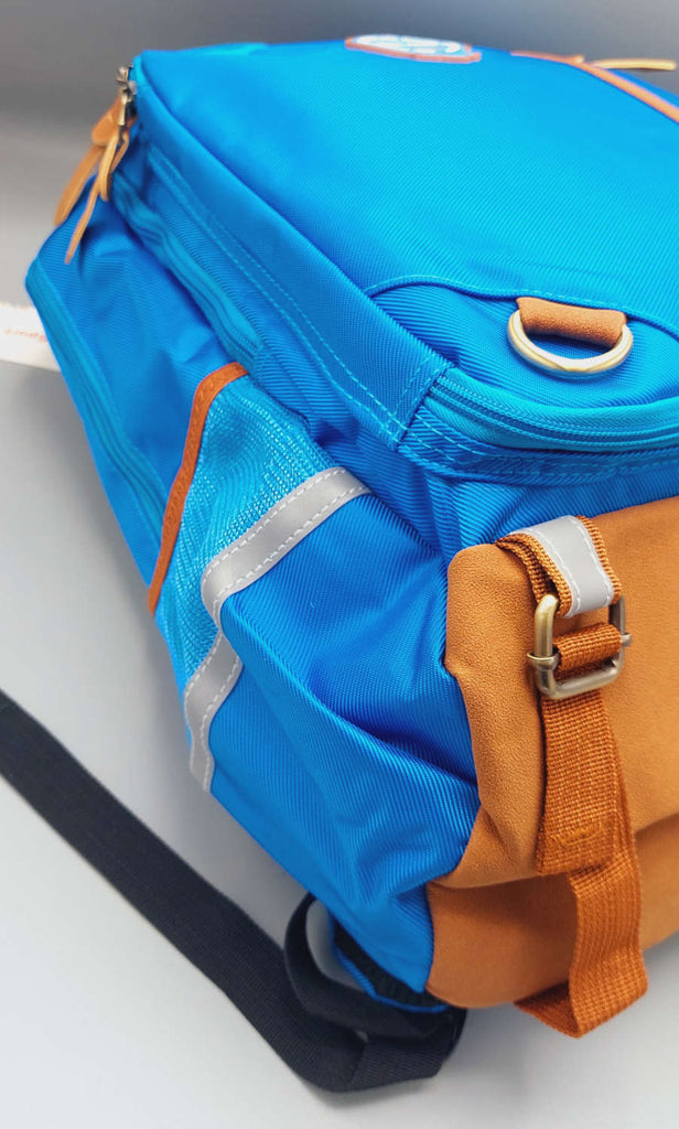 Stylish Blue School Bag Multipurpose College Student Backpack