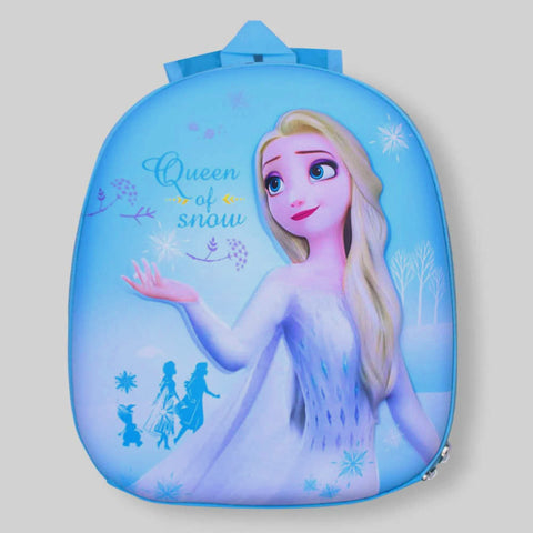 Frozen Elsa Character Backpack For Girls Hard Shell Kindergarten School Bag For School, Travel And Picnic Purpose