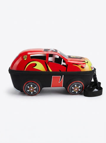 Car Shaped Hard Case School Bag For Boys - Multi Purpose Bag For Kids