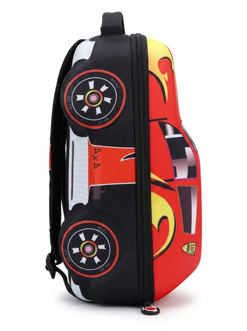 Car Shaped Hard Case School Bag For Boys - Multi Purpose Bag For Kids