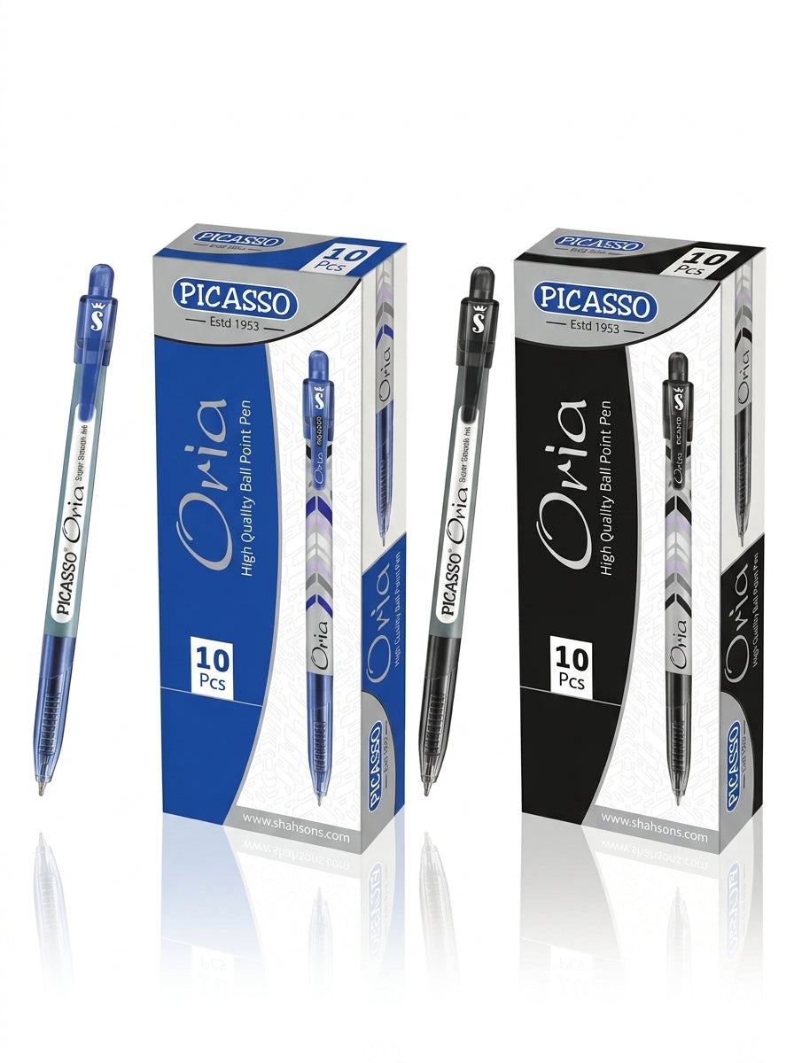PICASSO ORIA High Quality Ball Point Pen Pack Of 10 Pens