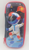3D Embossed Astronaut Stationery Pouch Shining EVA Pencil Case Fancy Accessories Storage Pouch For Kids