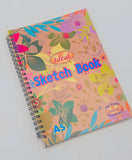 Ideal Sketch Book A5 With Spiral Binding For Charcoal & Pastel Drawing, Water Color Painting, Pencil Sketching
