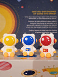 Cute Little Astronaut Silicon Soft Pencil Sharpener For kids Single Hole Space Theme Manual Pencil Sharpener Creative Stationery For Students
