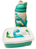 Little Dino Lunch Box With Water Bottle Lunch Time Combo For School Kids High Quality BPA Free Plastic Food Container For School