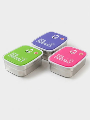 Rectangle Stainless Steel Lunch Box 680ML for Kids and Office - High Quality Food Container
