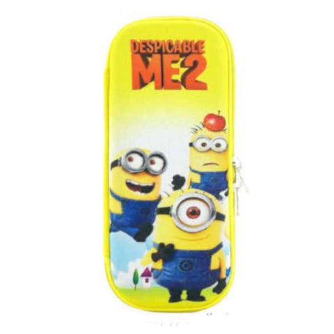 Cool Birthday Gift Cartoon Characters School Combo Deal For Kids, Minions Lunch Box, Pouch With Wrist Watch & Scissors